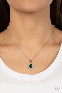 A Guiding SOCIALITE - Green Rhinestone Necklace - Sabrinas Bling Collection