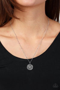 Lovestruck Shimmer - Silver Heart Necklace - Sabrinas Bling Collection