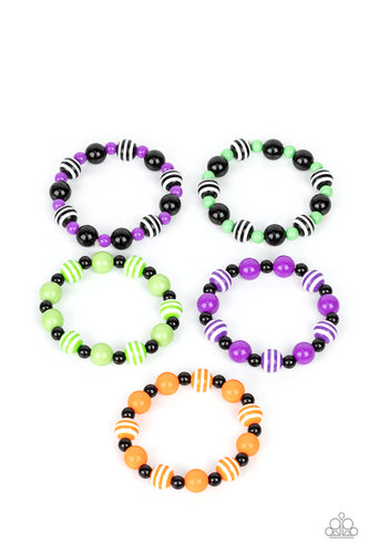 Little Divas - Halloween/Fall Color Bracelet 5 Pack - Sabrina's Bling Collection