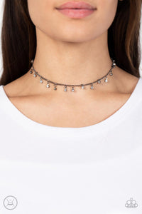 Bringing SPARKLE Back - Black & White Rhinestone Necklace - Sabrina's Bling Collection