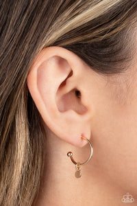 Modern Model - Gold Hoop Earrings - Sabrina's Bling Collection