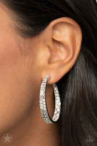 GLITZY By Association - Silver Blockbuster Earrings - Sabrina's Bling Collection