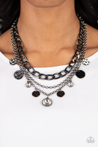 Industrial Noise - Black Necklace - Sabrinas Bling Collection