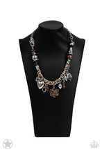 Load image into Gallery viewer, Charmed, I Am Sure - Brown Blockbuster Necklace - Sabrina's Bling Collection