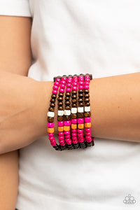 Dive into Maldives - Pink Wood Bracelet - Sabrina's Bling Collection