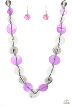 Load image into Gallery viewer, Seashore Spa - Purple Necklace - Sabrina's Bling Collection