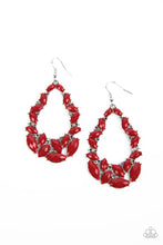Load image into Gallery viewer, Tenacious Treasure - Red Teardrop Earrings - Sabrina's Bling Collection