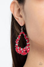 Load image into Gallery viewer, Tenacious Treasure - Red Teardrop Earrings - Sabrina's Bling Collection