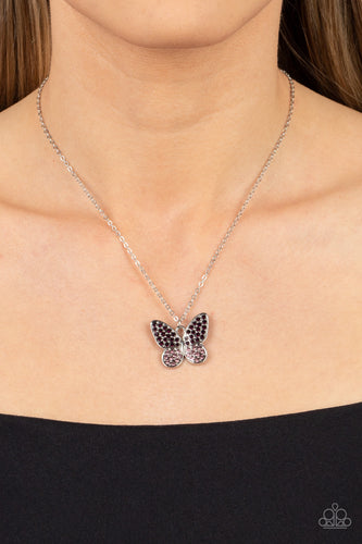 Flutter Forte - Purple Butterfly Necklace - Sabrina's Bling Collection
