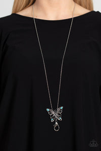 Badlands Butterfly - Blue Turquoise Butterfly Necklace - Sabrina's Bling Collection