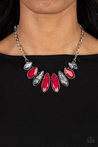 Crystallized Couture - Red Necklace - Sabrinas Bling Collection