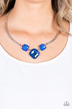 Load image into Gallery viewer, Divine IRIDESCENCE - Blue Necklace - October 2021 Life Of The Party - Sabrina's Bling Collection