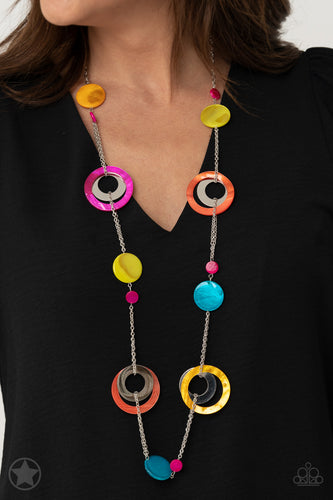 Kaleidoscopically Captivating - Multi Blockbuster Necklace - Sabrina's Bling Collection