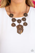 Load image into Gallery viewer, Modern Medalist - Copper Necklace - Sabrina's Bling Collection