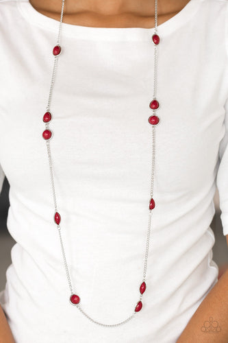 Pacific Piers - Red Necklace - Sabrina's Bling Collection