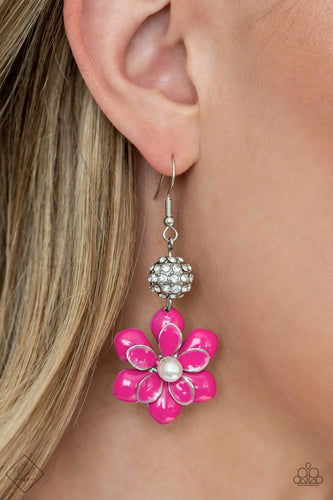 Bewitching Botany - Pink Flower Earrings - September 2022 Fashion Fix - Sabrinas Bling Collection