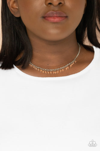DEW a Double Take - Orange Necklace - Sabrina's Bling Collection