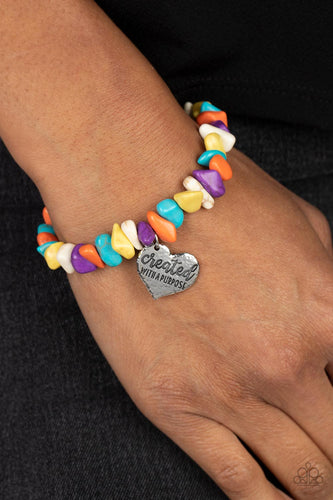 Stony-Hearted - Multi Stone Inspirational Bracelet - Sabrinas Bling Collection