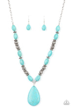 Load image into Gallery viewer, Blazing Saddles - Blue Necklace - Sabrina's Bling Collection