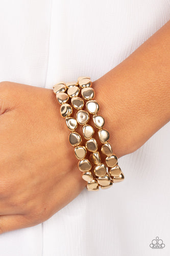HAUTE Stone - Gold Bracelet - Sabrina's Bling Collection