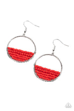 Load image into Gallery viewer, Head-Over-Horizons - Red Earrings - Sabrina&#39;s Bling Collection