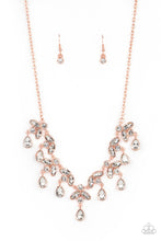 Load image into Gallery viewer, Vintage Royale - Copper & Rhinestone Necklace - Sabrina's Bling Collection