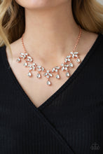 Load image into Gallery viewer, Vintage Royale - Copper & Rhinestone Necklace - Sabrina's Bling Collection
