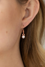 Load image into Gallery viewer, Vintage Royale - Copper & Rhinestone Necklace - Sabrina's Bling Collection