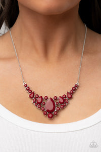 Bali Ballroom - Red Necklace - Sabrinas Bling Collection