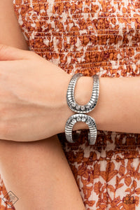 Desert Prosperity - White Rhinestone Bracelet - July 2022 Fashion Fix - Sabrina's Bling Collection