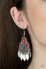 Load image into Gallery viewer, Galapagos Glamping - Red Earrings - Sabrina's Bling Collection