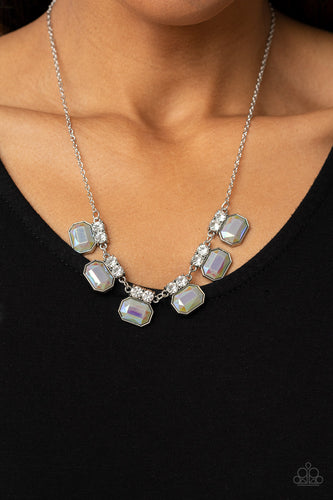 Interstellar Inspiration - Silver Iridescent Necklace - Sabrina's Bling Collection