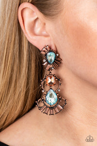 Ultra Universal - Copper & Iridescent Earrings - Sabrinas Bling Collectio