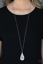 Load image into Gallery viewer, Demandingly Diva - White Teardrop Necklace - Sabrina's Bling Collection