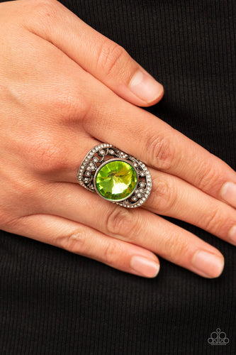 Galactic Garden - Green Iridescent Ring - Sabrinas Bling Collection