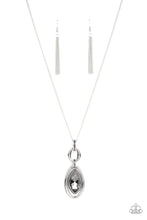 Load image into Gallery viewer, Glamorously Glaring - Silver Smoky Rhinestone Necklace - Sabrina's Bling Collection