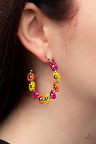 Growth Spurt - Multi Seed Bead Hoop Earrings - Sabrinas Bling Collection