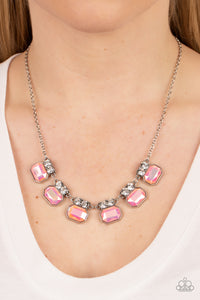Interstellar Inspiration - Pink Iridescent Necklace - Sabrina's Bling Collection