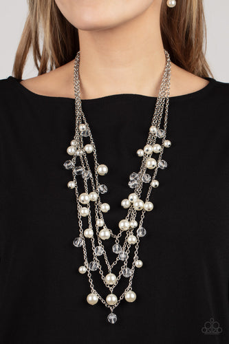 Vintage Virtuoso - White Pearl Necklace - Sabrinas Bling Collection