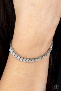Glitz and Glimmer - white - Paparazzi bracelet Sabrinas Bling Collection