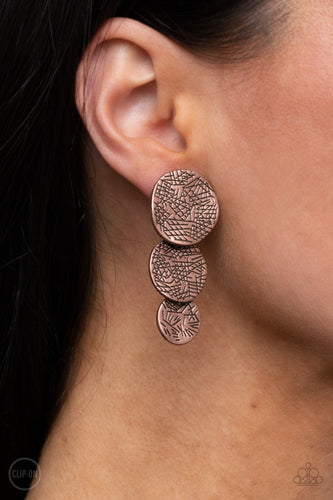   ​Ancient Antiquity - Copper Earrings - Sabrina's Bling Collection