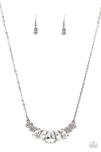 Bride-to-BEAM - Black & White Rhinestone Necklace - Sabrina's Bling Collection