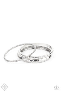 Confidently Curvaceous - White Bracelets - Sabrina's Bling Collection