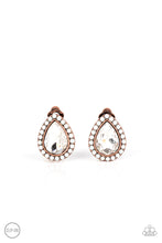Load image into Gallery viewer, Cosmic Castles - Copper &amp; Rhinestone Earrings - Sabrina&#39;s Bling Collection