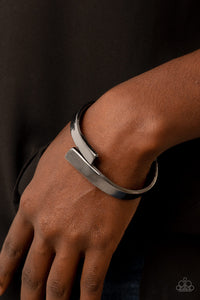 Dare to Flare - Black Gunmetal Bracelet - Sabrina's Bling Collection