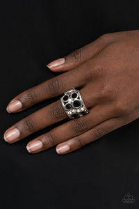 High Roller Royale - Black Ring - Sabrina's Bling Collection