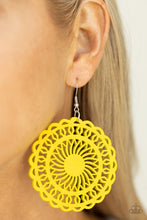 Load image into Gallery viewer, Island Sun - Yellow Earrings - Sabrina&#39;s Bling Collection