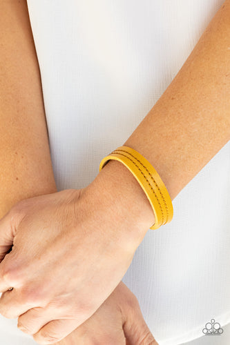 Life is WANDER-ful - Yellow Bracelet - Sabrina's Bling Collection