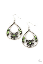 Load image into Gallery viewer, Meadow Marvel - Green Flower Earrings - Sabrina&#39;s Bling Collection