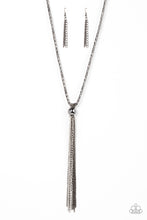 Load image into Gallery viewer, Metallic MESH-Up - Black Gunmetal Necklace - Sabrina&#39;s Bling Collection